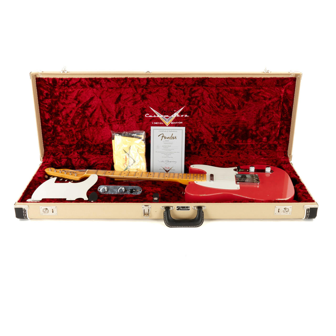 Fender Custom Shop 1955 Relic Esquire Limited Edition Fiesta Red - Qua Sử Dụng - Việt Music