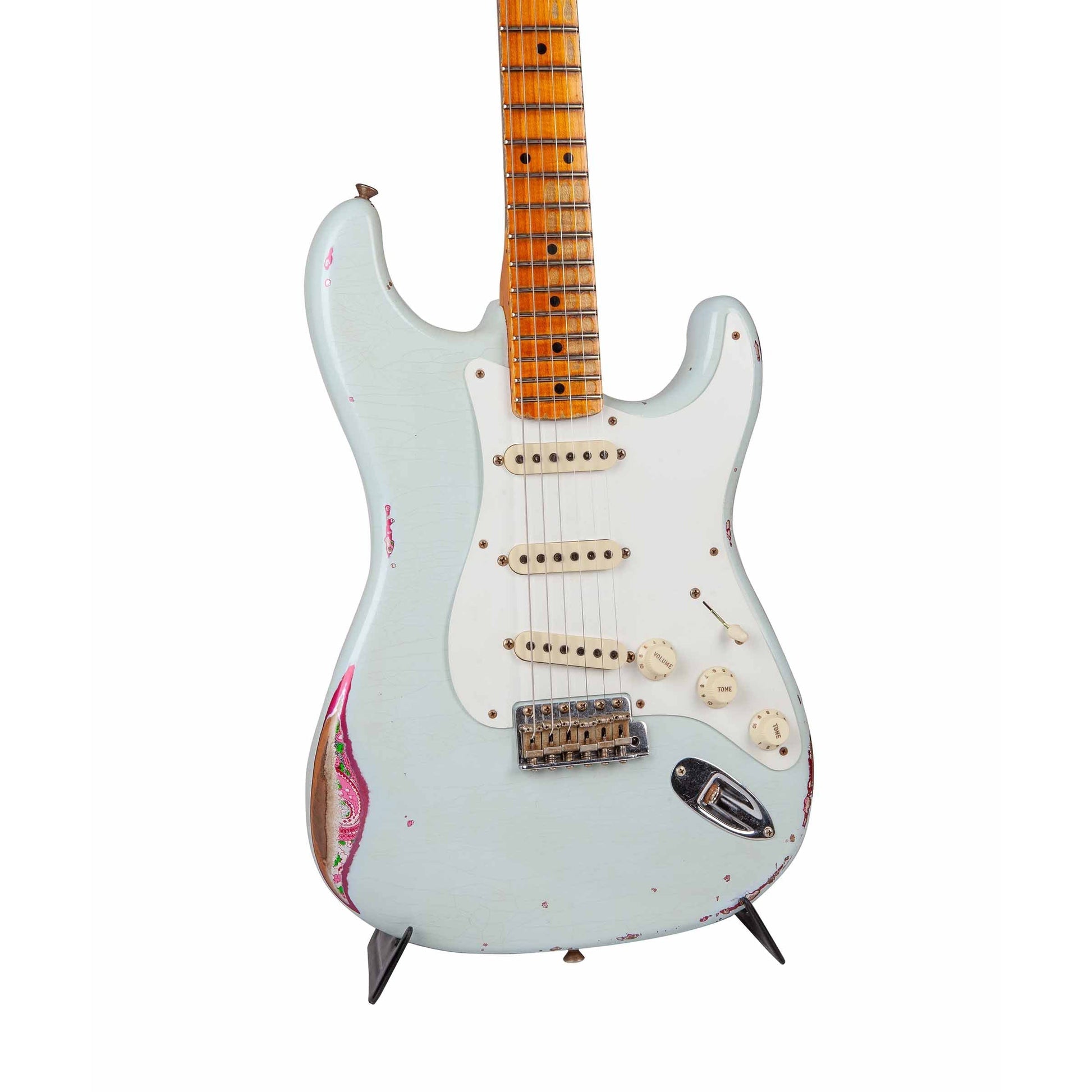 Fender Custom Shop 1957 Stratocaster Heavy Relic Sonic Blue over Pink Paisley Limited Edition - Việt Music