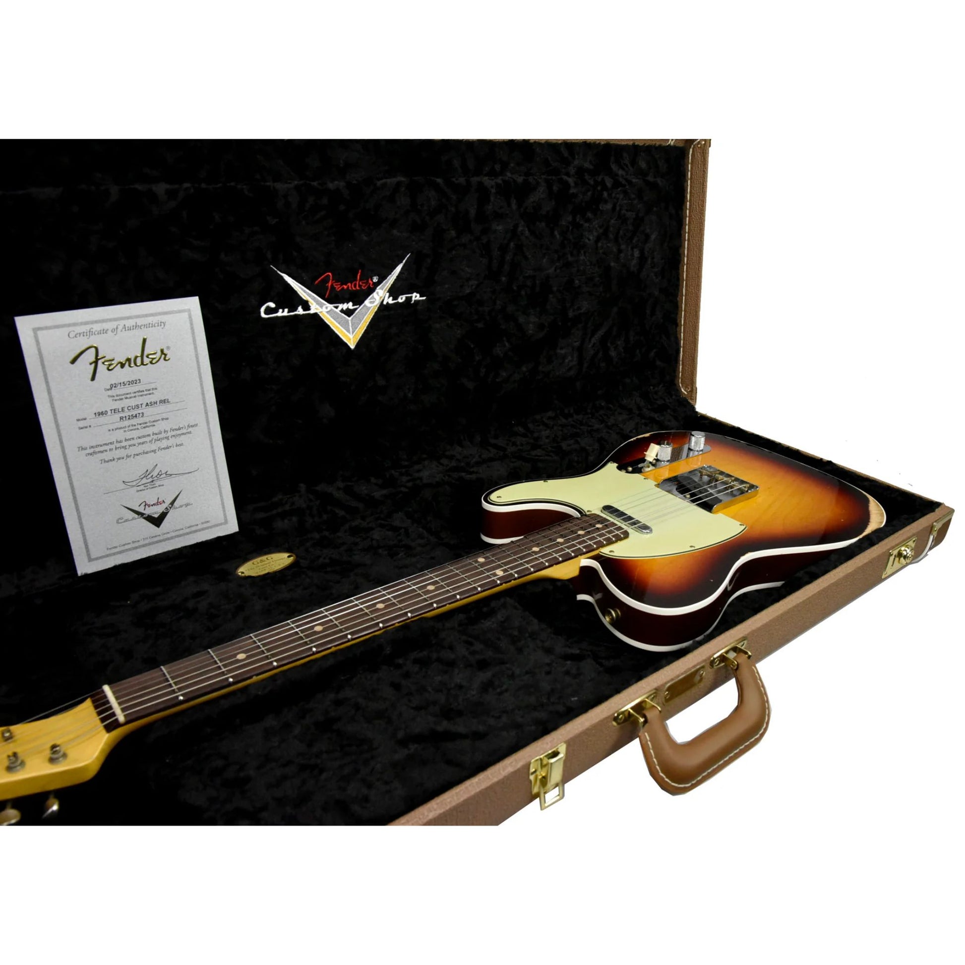 Đàn Guitar Điện Fender Custom Shop 1960 Custom Ash Relic Telecaster SS, Rosewood Fingerboard - Việt Music