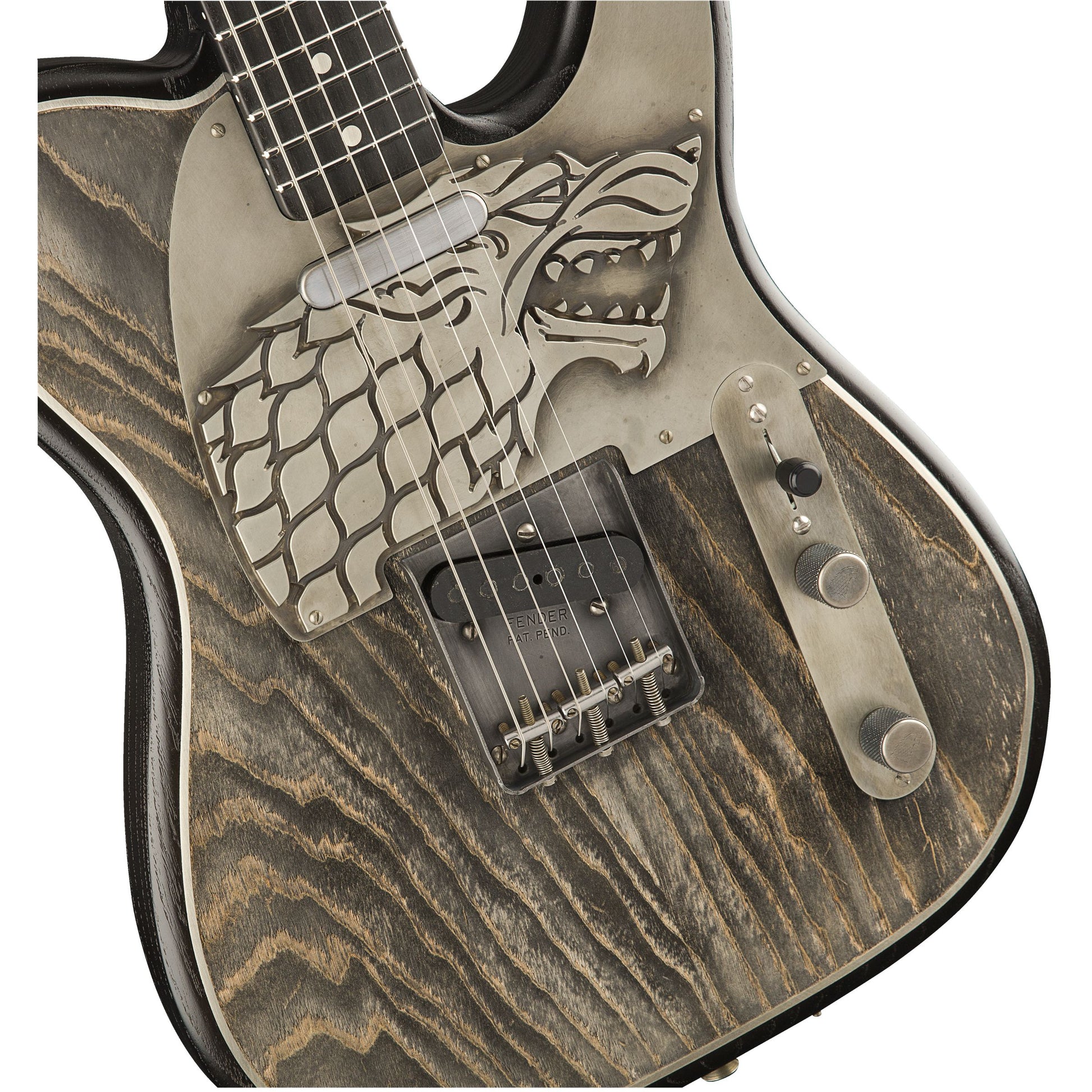 Đàn Guitar Điện Fender Custom Shop Game Of Thrones House Stark Telecaster SS, Raven Black - Việt Music