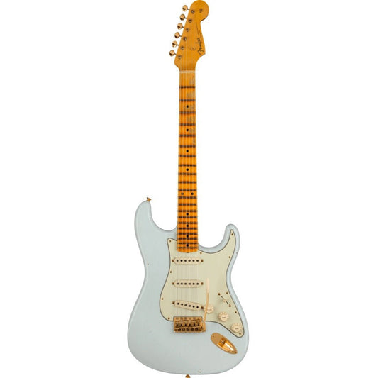 Đàn Guitar Điện Fender Custom Shop Limited Edition '62 Bone Tone Stratocaster Journeyman Relic SSS, Maple Fingerboard, Aged Sonic Blue - Việt Music