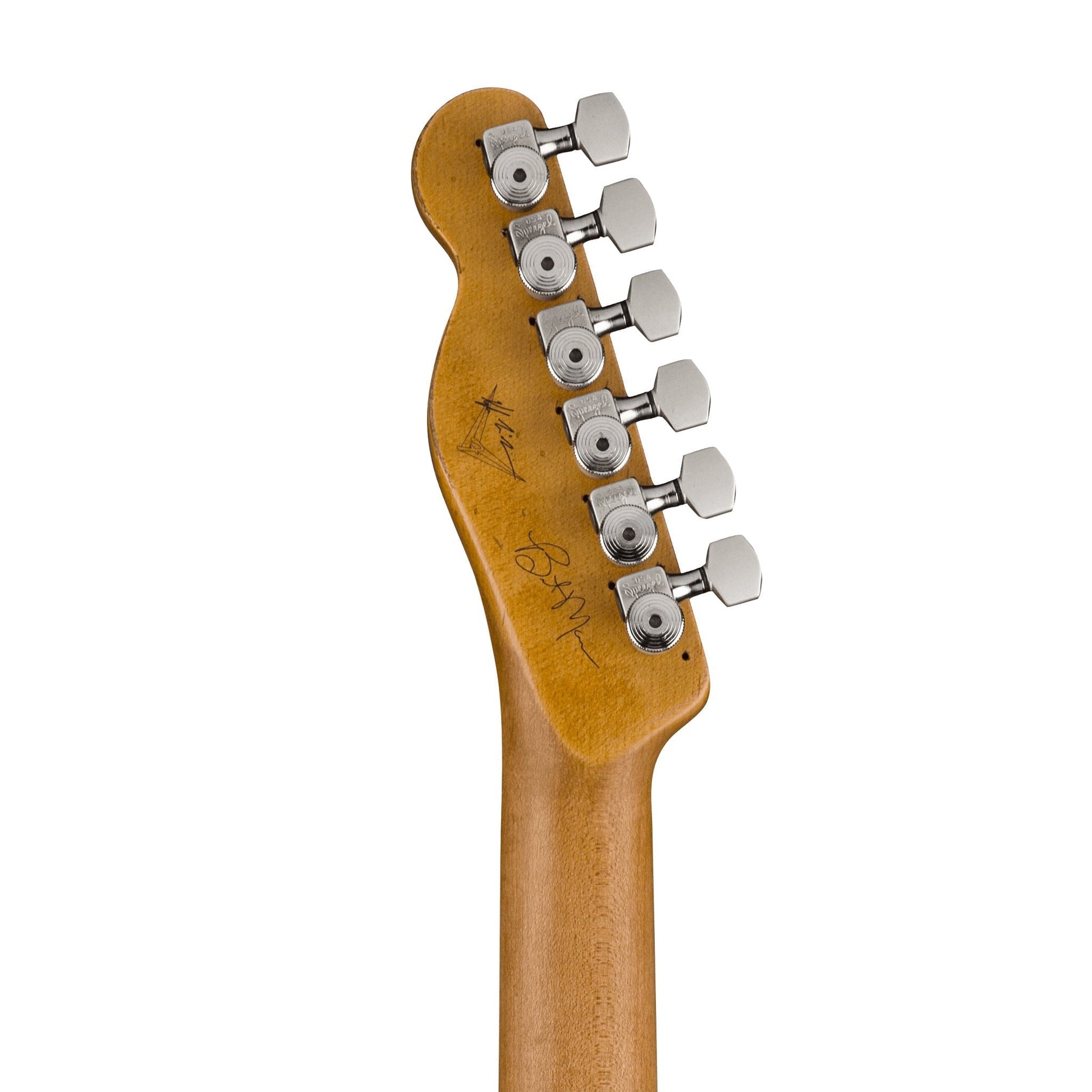 Fender Custom Shop Ltd Ed Kyle Mcmillin Masterbuilt Brent Mason Heavy Relic Telecaster, Flat Silver Satin - Việt Music