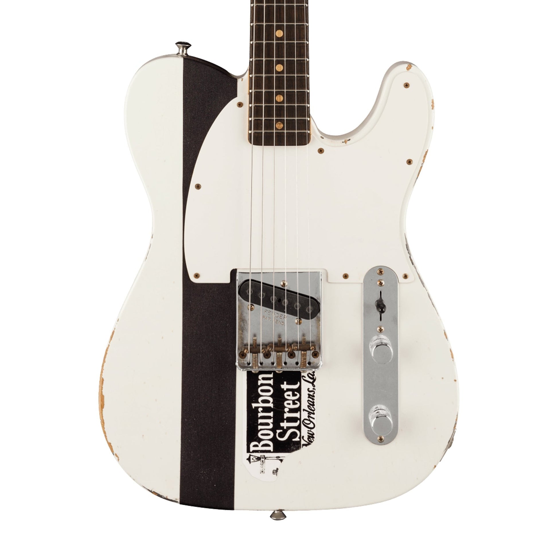 Fender Custom Shop Jason Smith Masterbuilt Ltd Ed Joe Strummer Esquire Relic Guitar, Olympic White - Việt Music