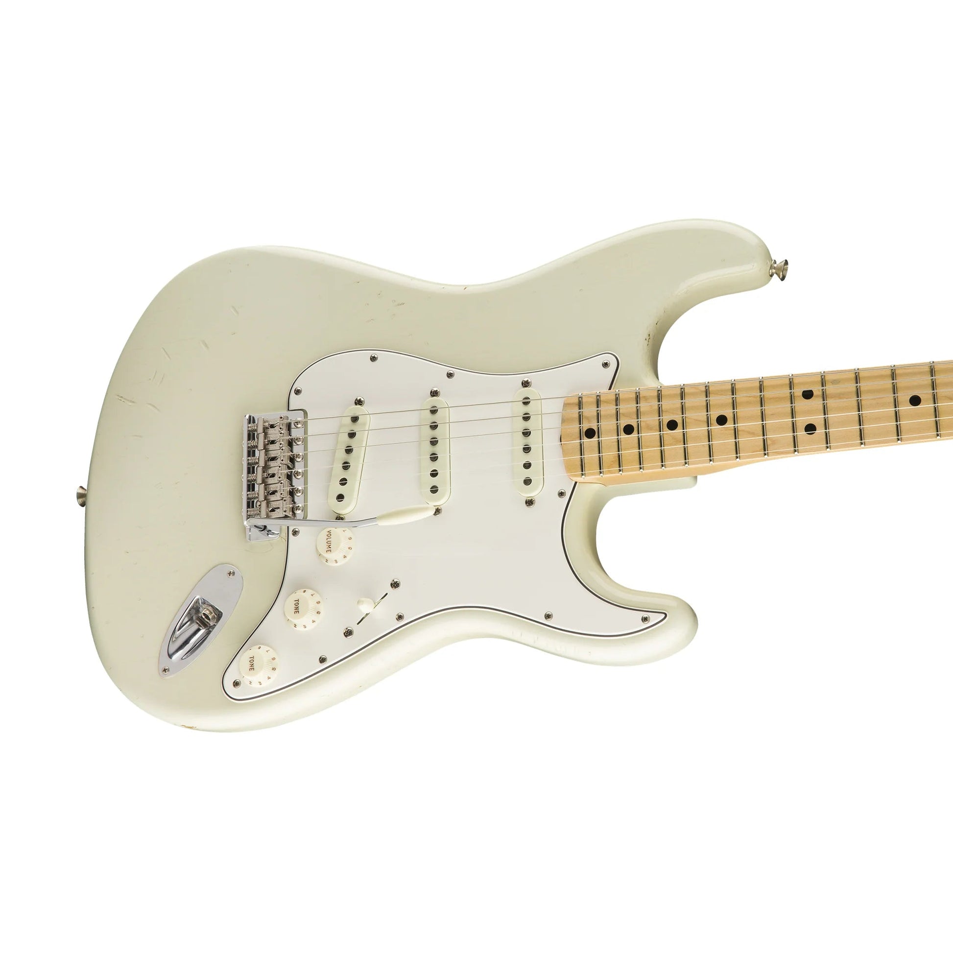 Đàn Guitar Điện Fender Custom Shop Ltd Ed Jimi Hendrix Stratocaster SSS, Maple Fingerboard, Aged Olympic White - Việt Music