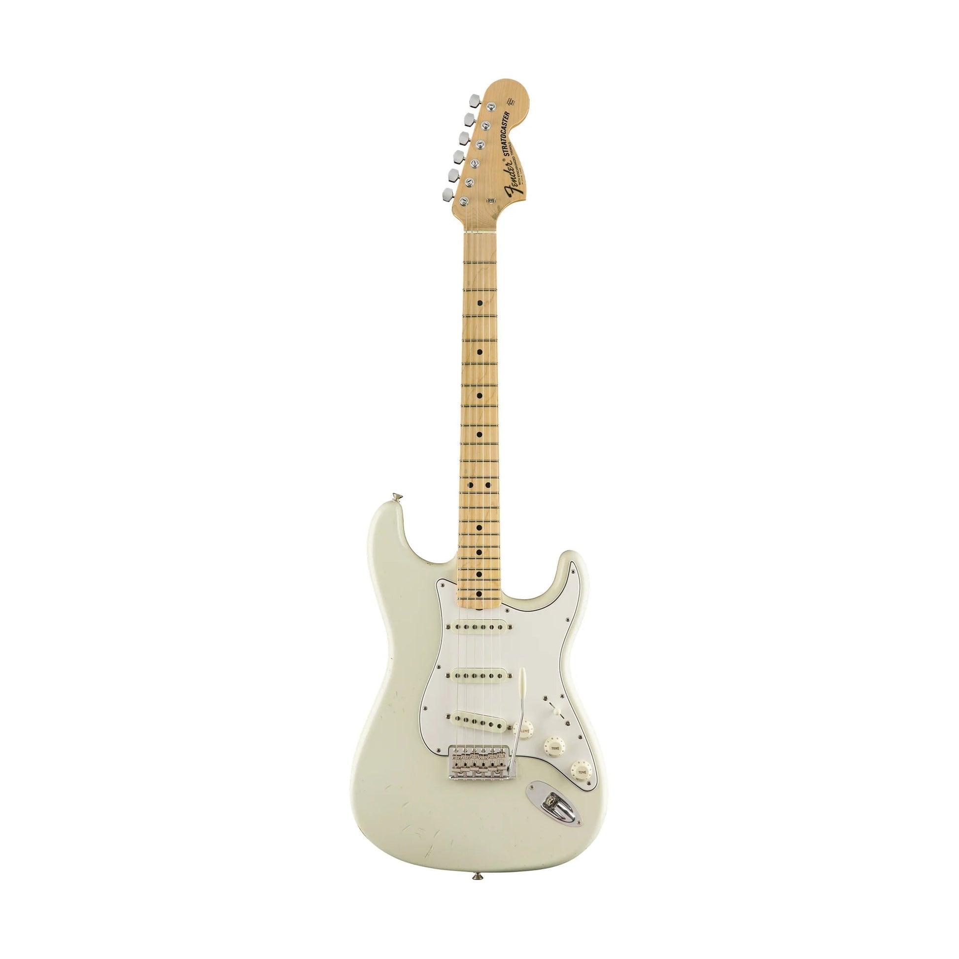 Đàn Guitar Điện Fender Custom Shop Ltd Ed Jimi Hendrix Stratocaster SSS, Maple Fingerboard, Aged Olympic White - Việt Music