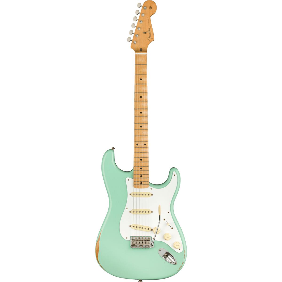 Đàn Guitar Điện Fender Vintera Road Worn 50s Stratocaster SSS, Maple Fingerboard, Surf Green - Việt Music