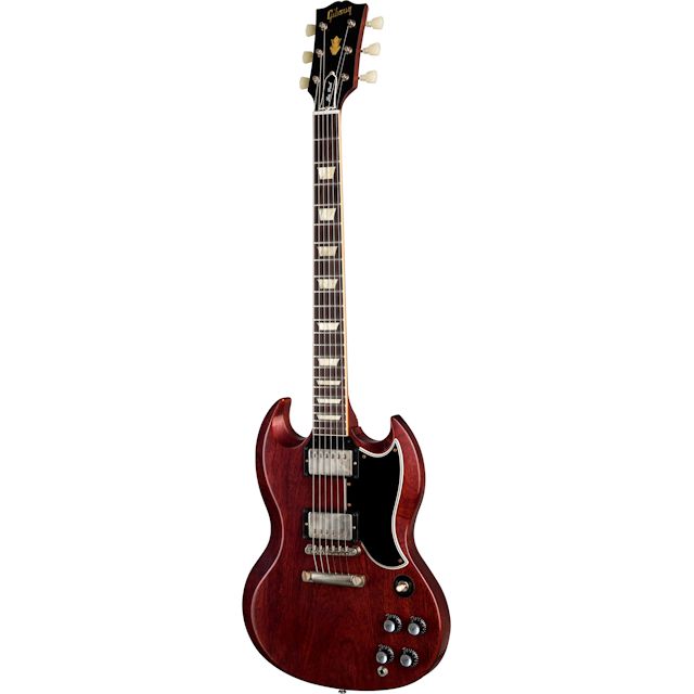 Đàn Guitar Điện Gibson Custom Shop 1961 Les Paul SG Standard Reissue Stop Bar, Cherry Red - Việt Music