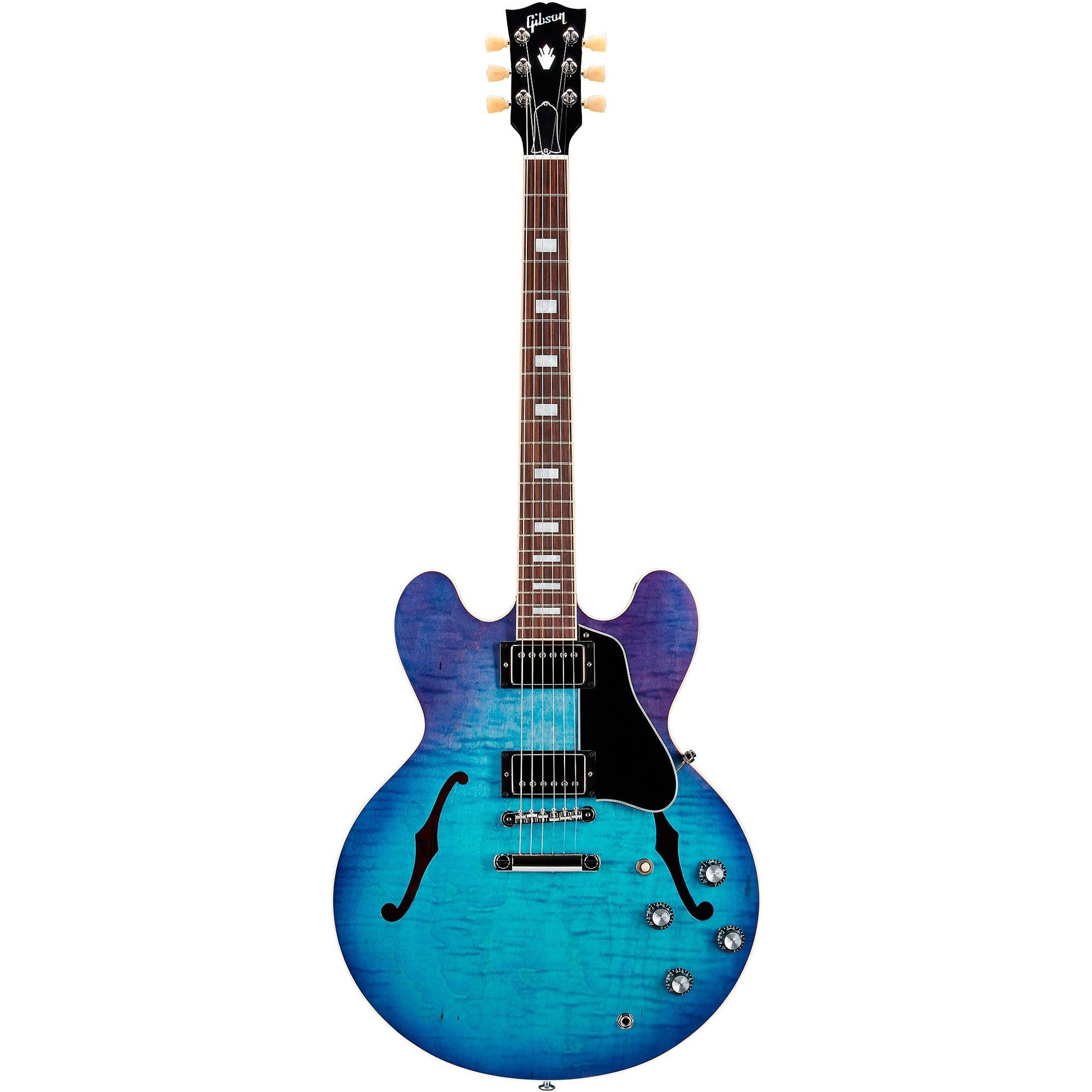 Đàn Guitar Điện Gibson Figured Limited Edition Semi Hollow, Blueberry Burst - Qua Sử Dụng - Việt Music