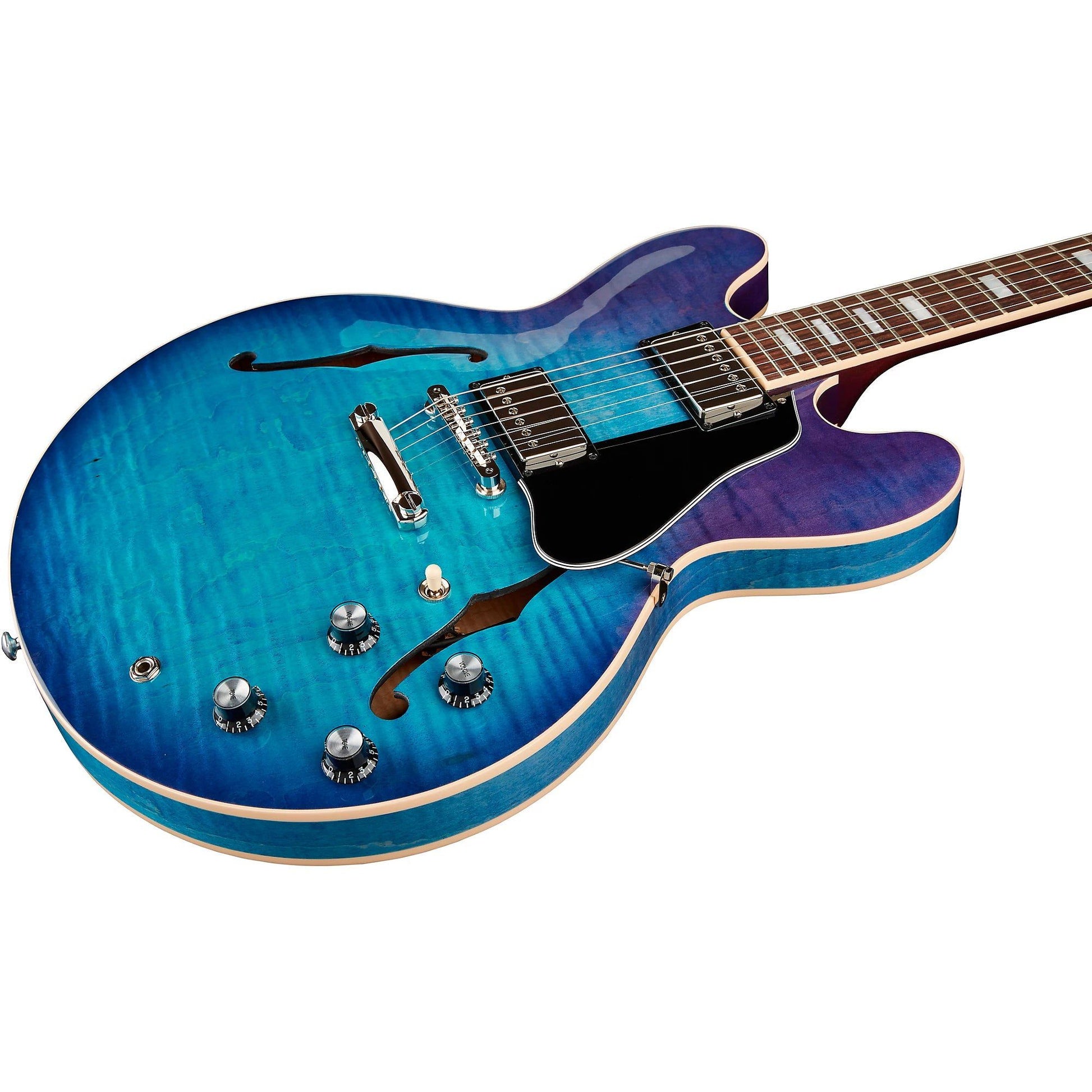 Đàn Guitar Điện Gibson Figured Limited Edition Semi Hollow, Blueberry Burst - Việt Music