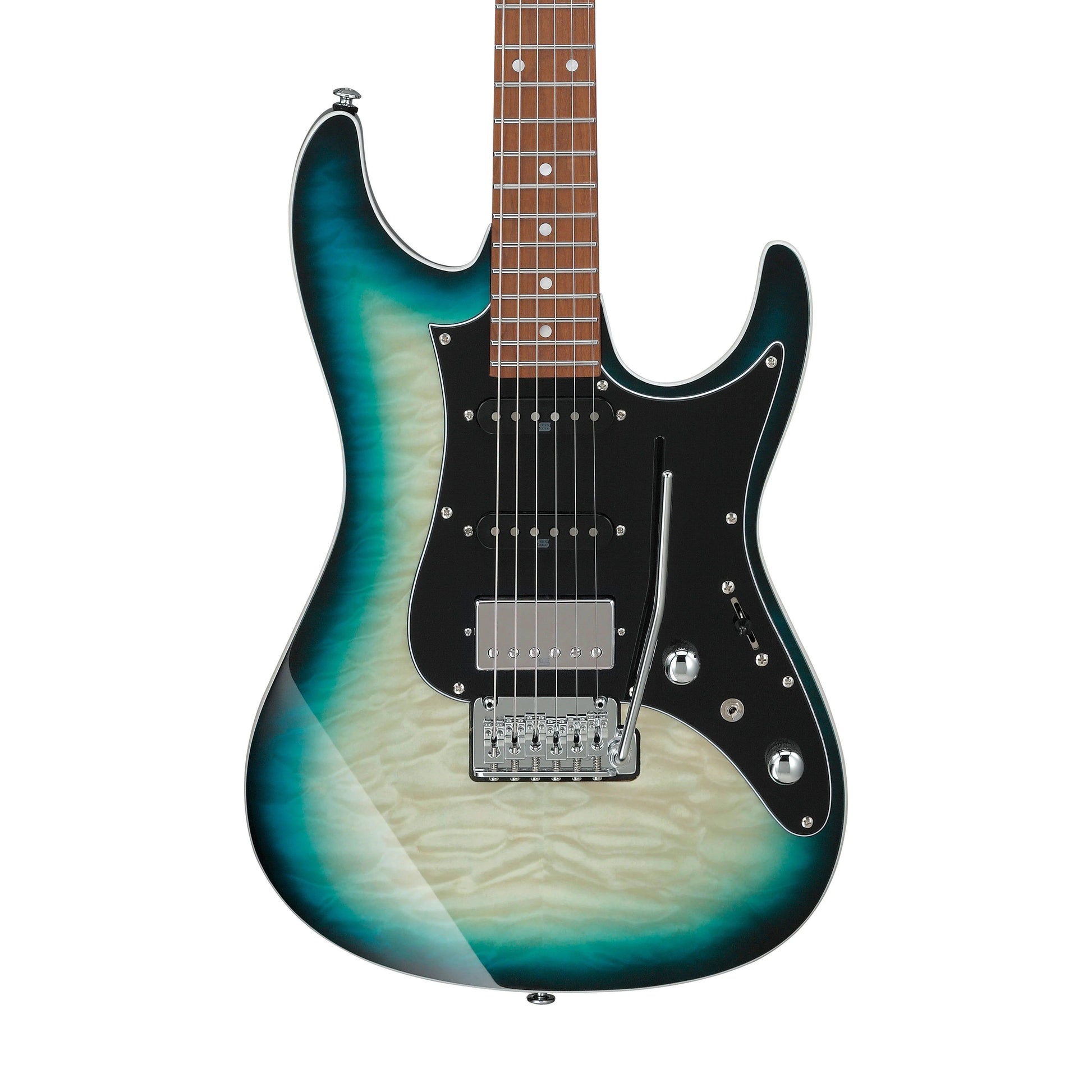 Đàn Guitar Điện Ibanez AZ24P1QM - AZ Premium HSS, Maple Fingerboard, Deep Ocean Blonde - Việt Music