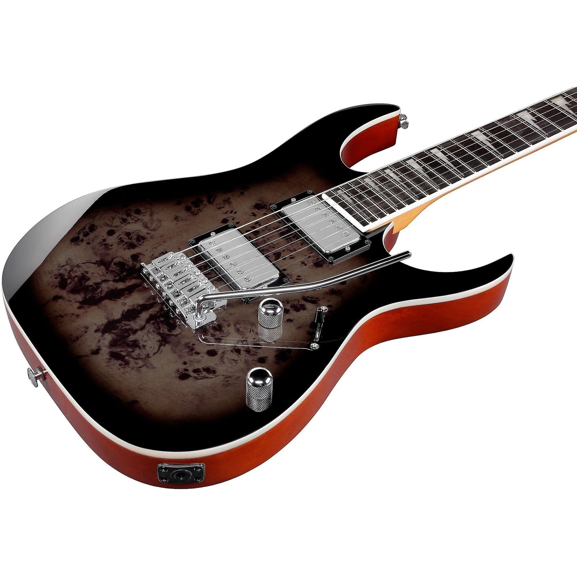 Đàn Guitar Điện Ibanez RG GIO GRG220PA1, Transparent Brown Black Burst - Việt Music