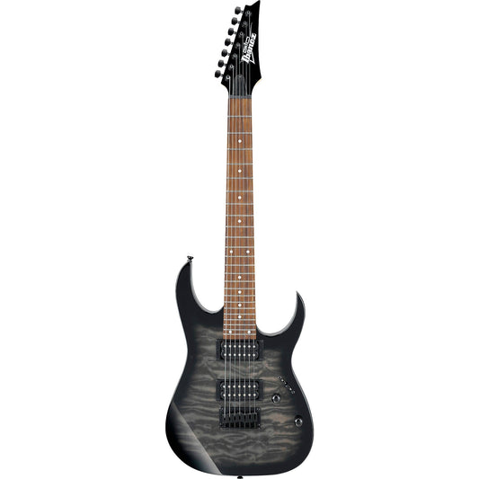 Đàn Guitar Điện Ibanez RG GIO GRG7221QA, Transparent Black Sunburst - Việt Music