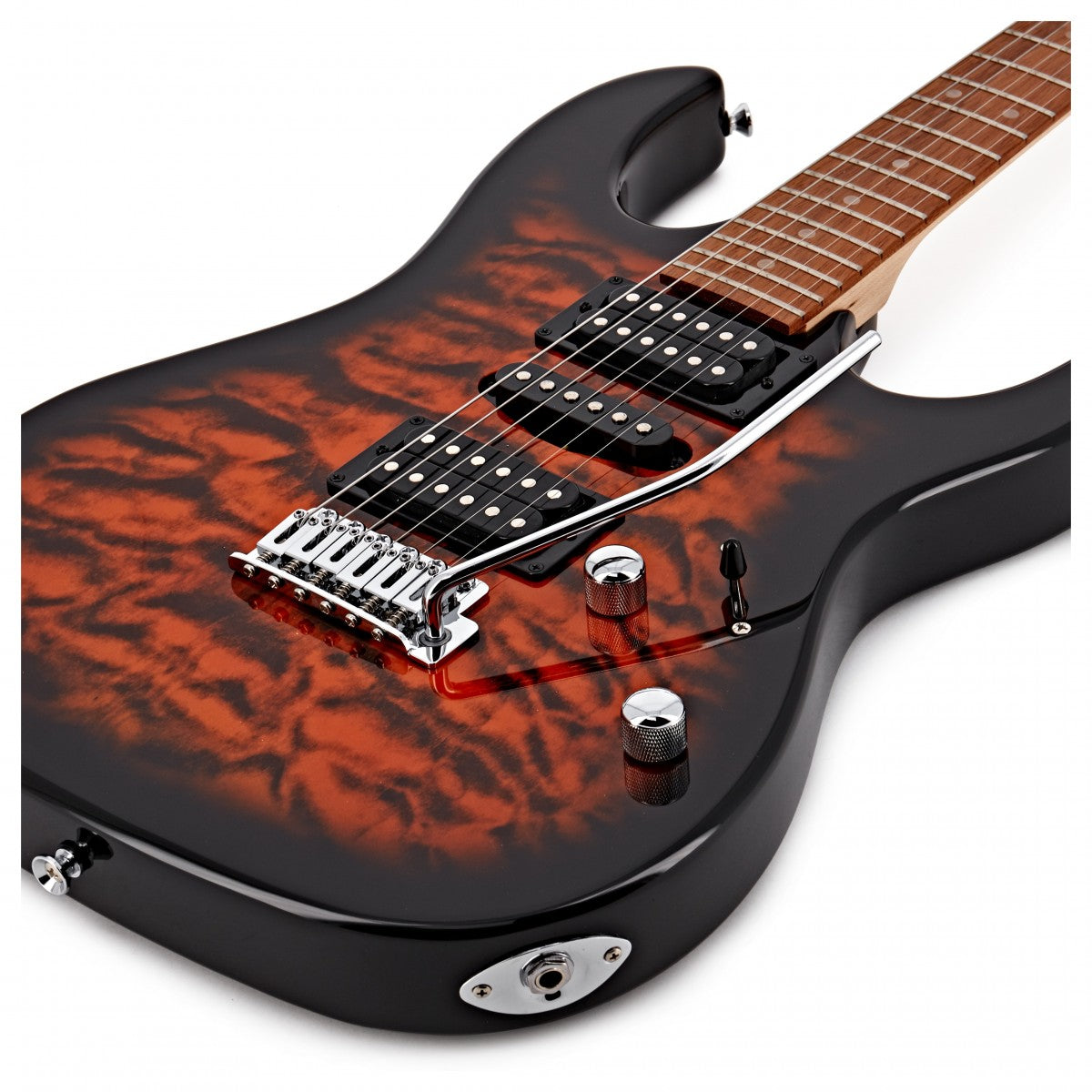 Đàn Guitar Điện Ibanez RG GIO GRX70QA, Sunburst - Việt Music