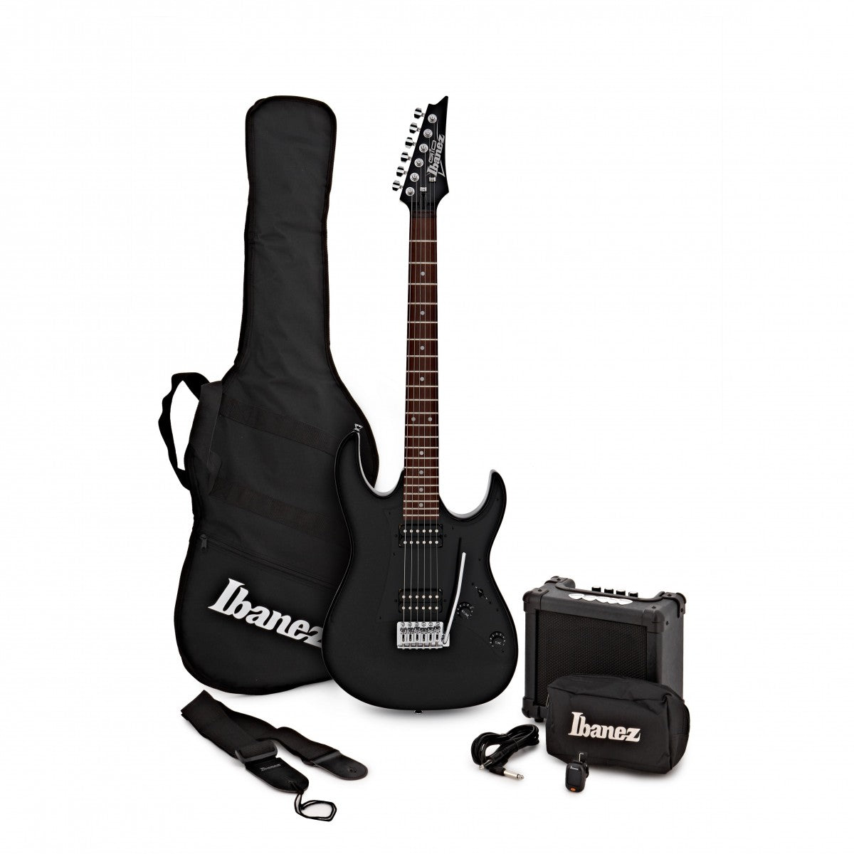 Đàn Guitar Điện Ibanez Jumpstart IJRX20E Pack, Black Night - Việt Music