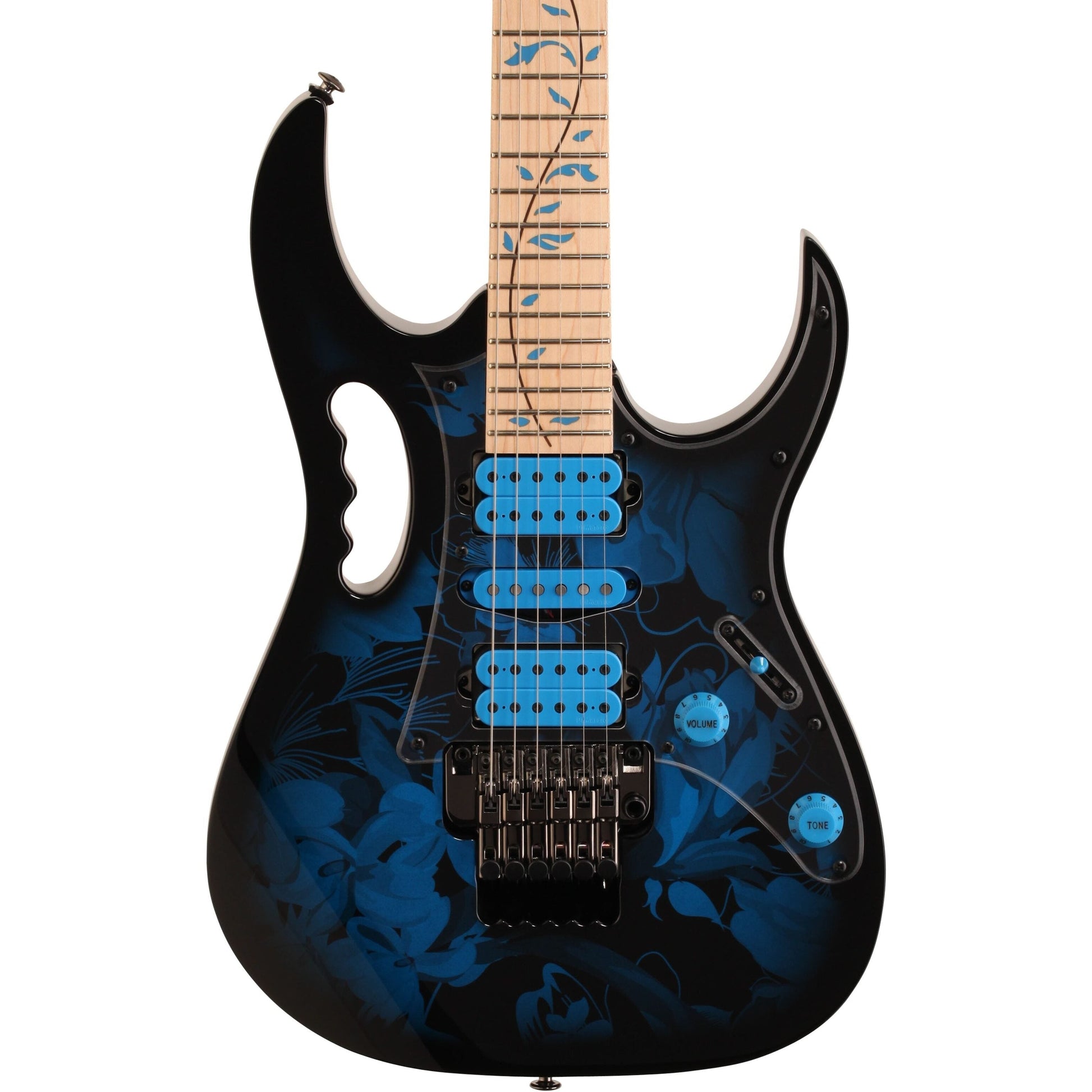 Đàn Guitar Điện Ibanez Steve Vai Signature JEM77P, Blue Floral Pattern - Việt Music