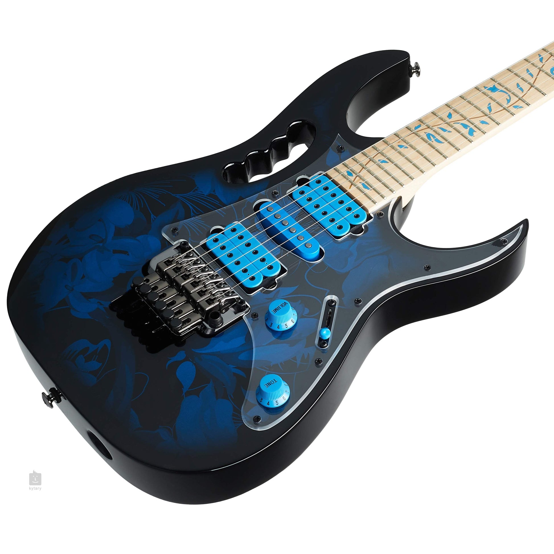 Đàn Guitar Điện Ibanez Steve Vai Signature JEM77P, Blue Floral Pattern - Việt Music