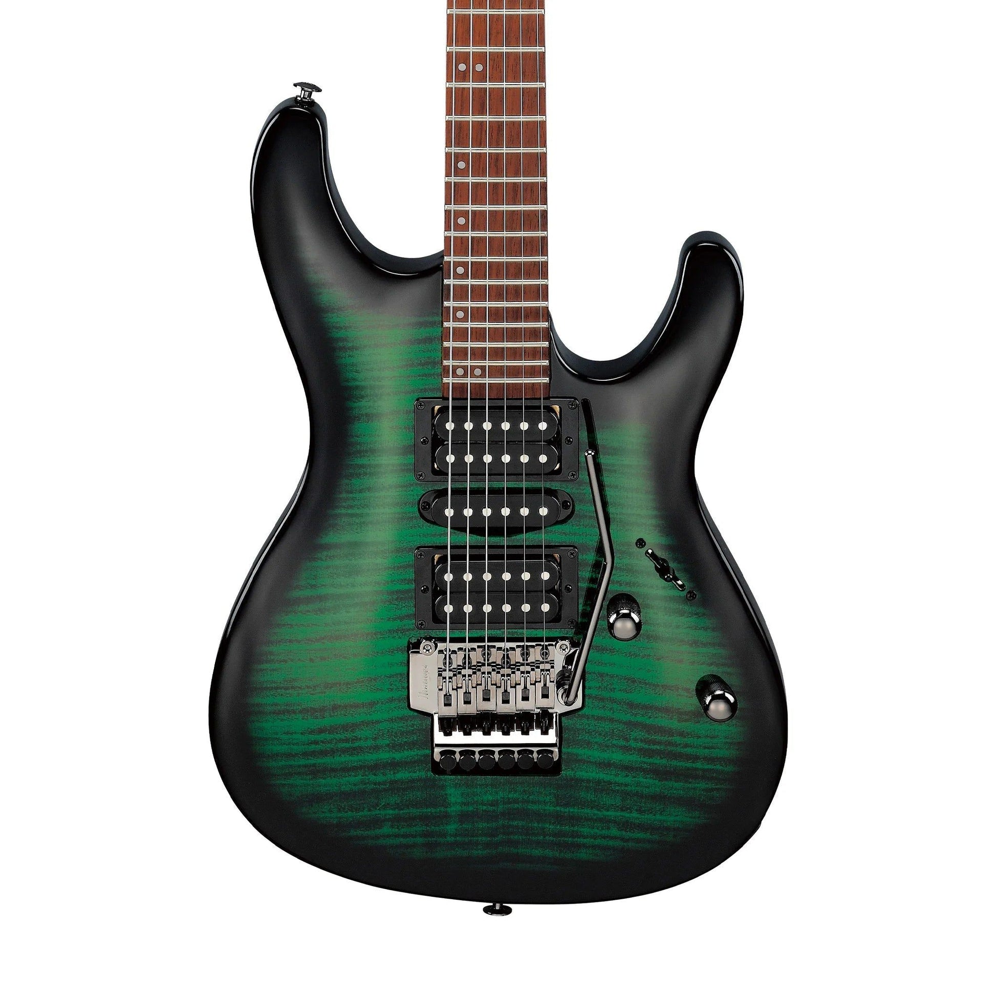 Đàn Guitar Điện Ibanez KIKOSP3-SA HSH Jatoba Fingerboard, Transparent Emerald Burst - Việt Music