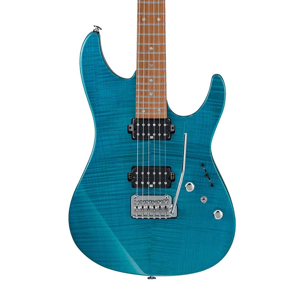 Đàn Guitar Điện Ibanez MM1 - Martin Miller Signature HH, Maple Fingerboard, Transparent Aqua Blue - Việt Music