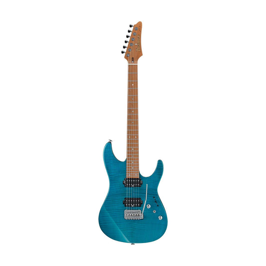 Đàn Guitar Điện Ibanez MM1 - Martin Miller Signature HH, Maple Fingerboard, Transparent Aqua Blue - Việt Music