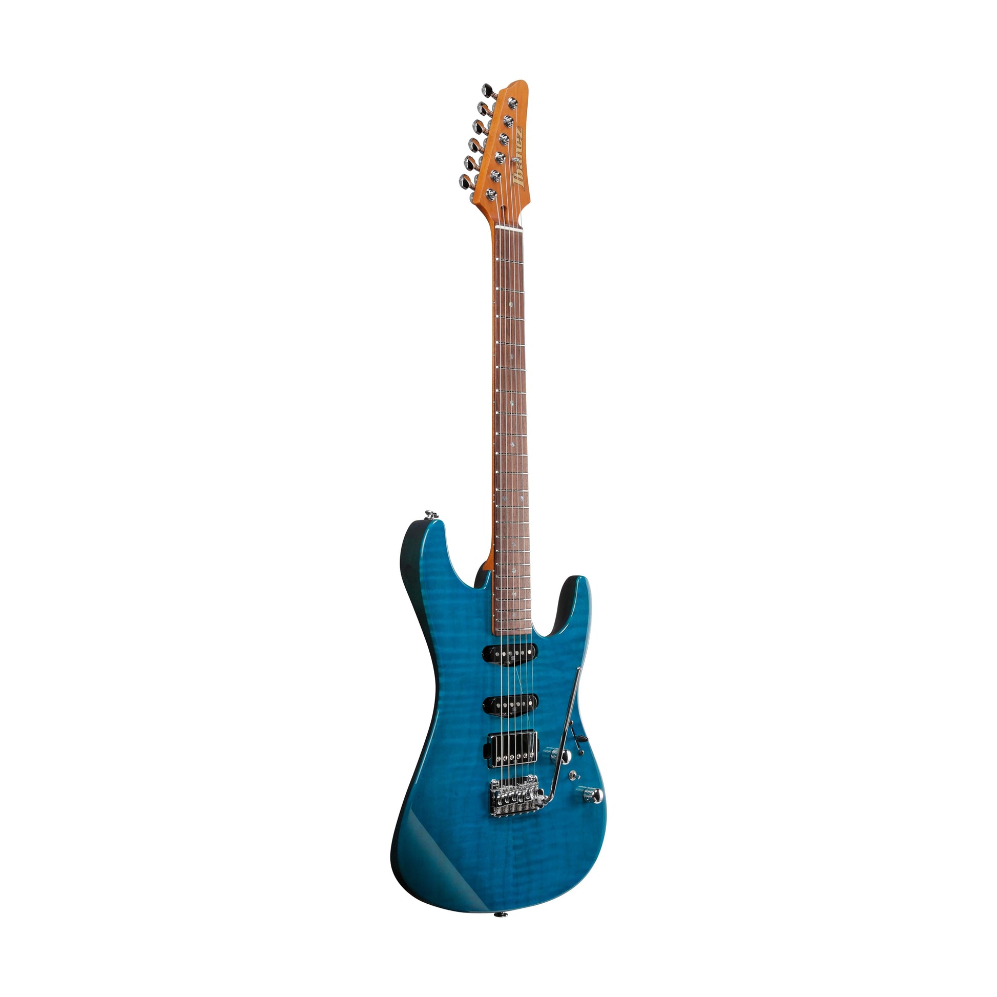 Đàn Guitar Điện Ibanez MMN1 - Martin Miller Signature HSS, Maple Fingerboard, Transparent Aqua - Việt Music