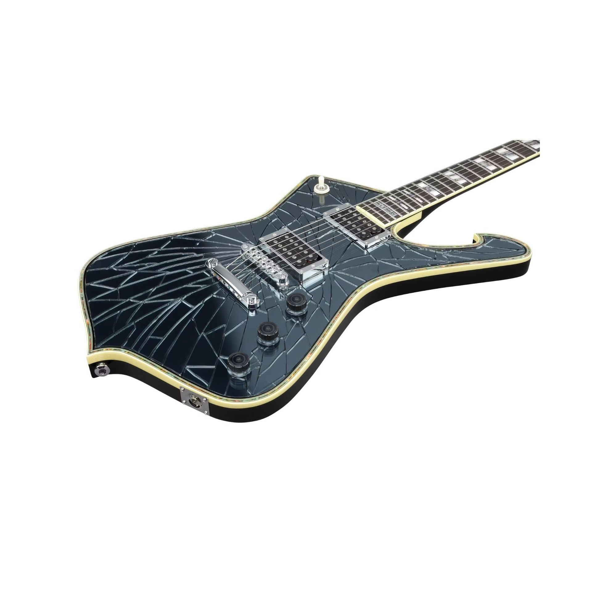 Đàn Guitar Điện Ibanez PS3CM - Paul Stanley Signature HH, Ebony Fingerboard, Cracked Mirror - Việt Music