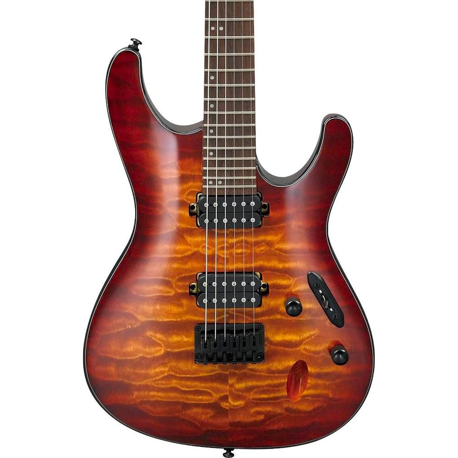 Đàn Guitar Điện Ibanez S621QM - S Standard HH, Rosewood Fingerboard, Dragon Eye Burst - Việt Music