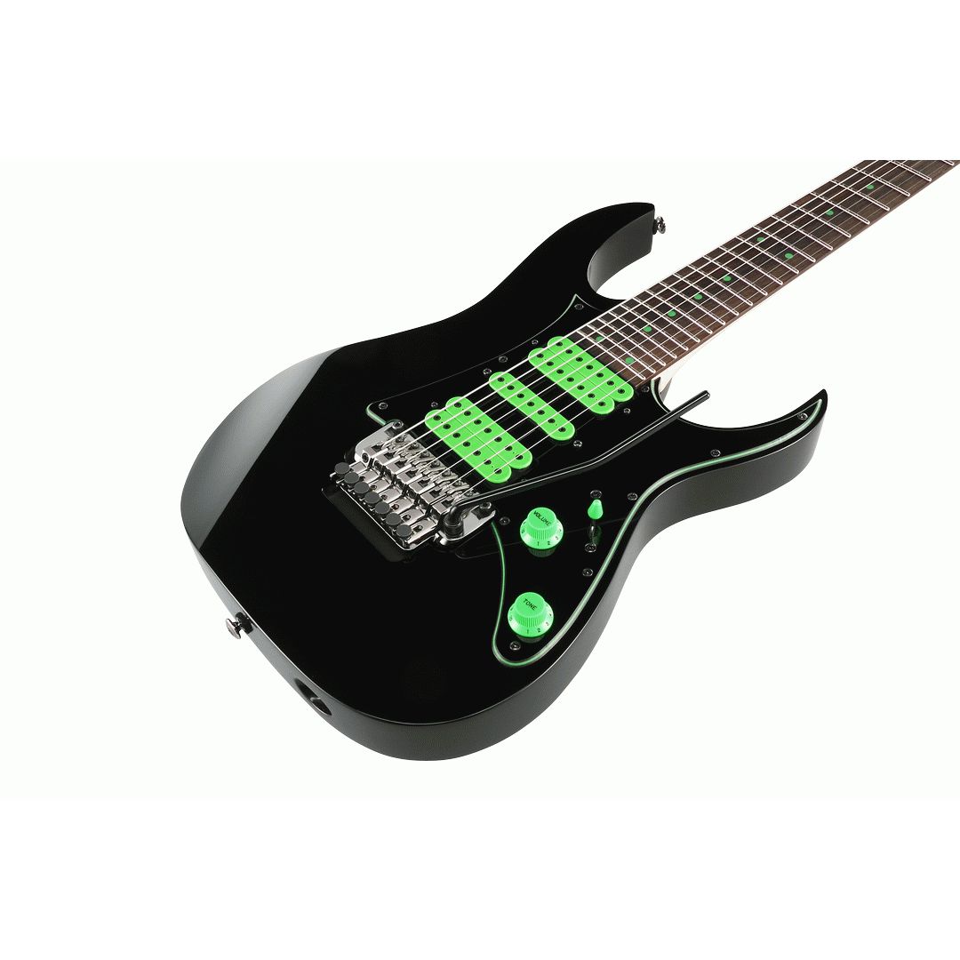 Đàn Guitar Điện Ibanez UV70P Steve Vai Signature HSH, Rosewood Fingerboard, Black 7 - Strings - Việt Music