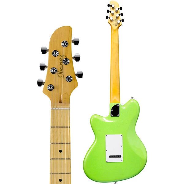 Đàn Guitar Điện Ibanez YY10 Yvette Young Signature SSS Maple Fingerboard, Slime Green - Việt Music