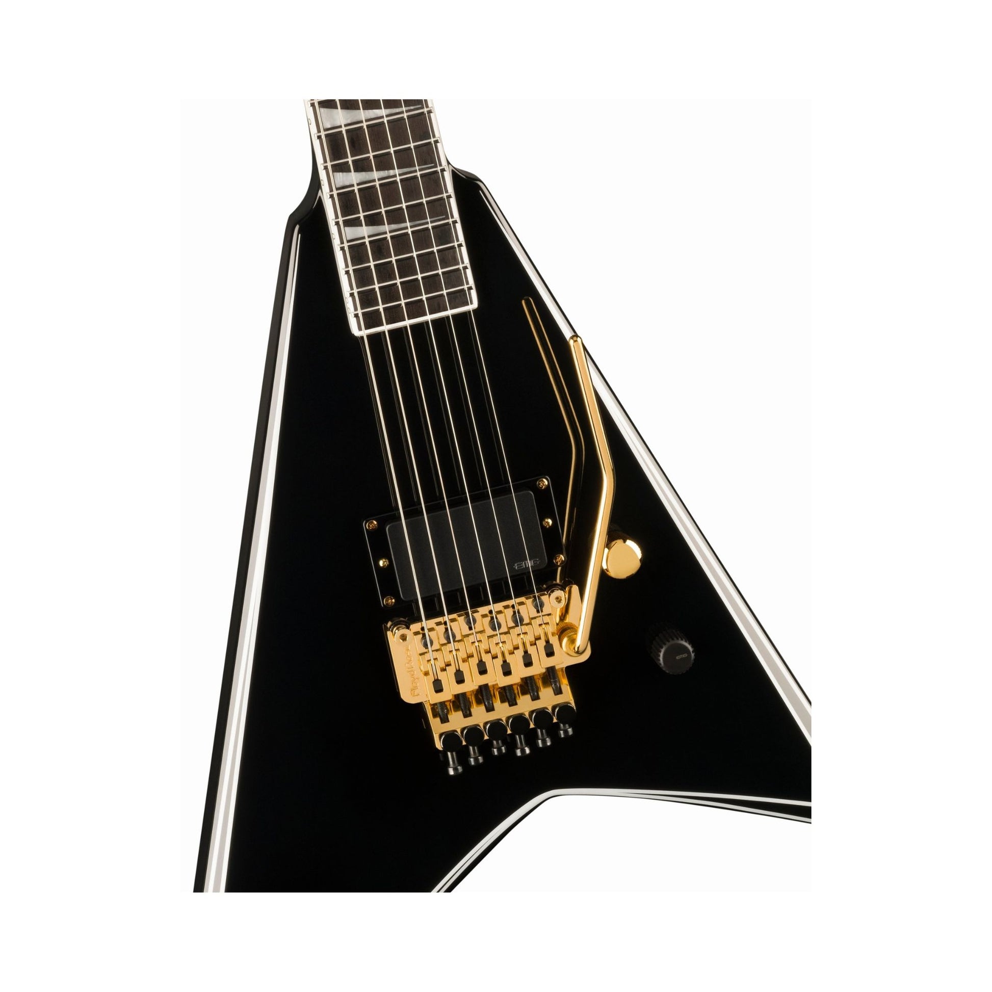 Đàn Guitar Điện Jackson Concept Series Limited Edition Rhoads RR24 FR H, Ebony Fingerboard, Black with White Pinstripes - Việt Music