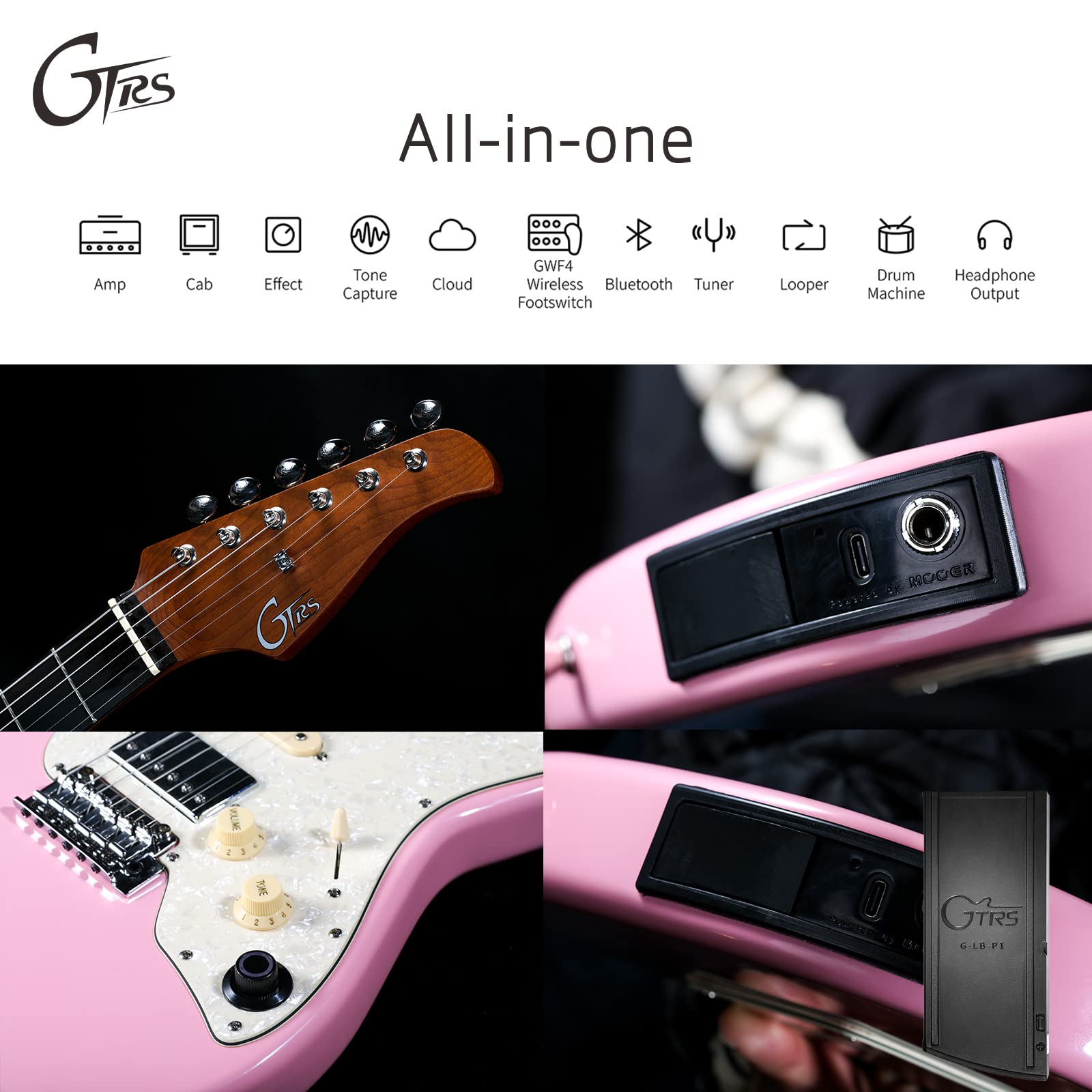 Đàn Guitar Điện Mooer GTRS S800 Gold - Việt Music