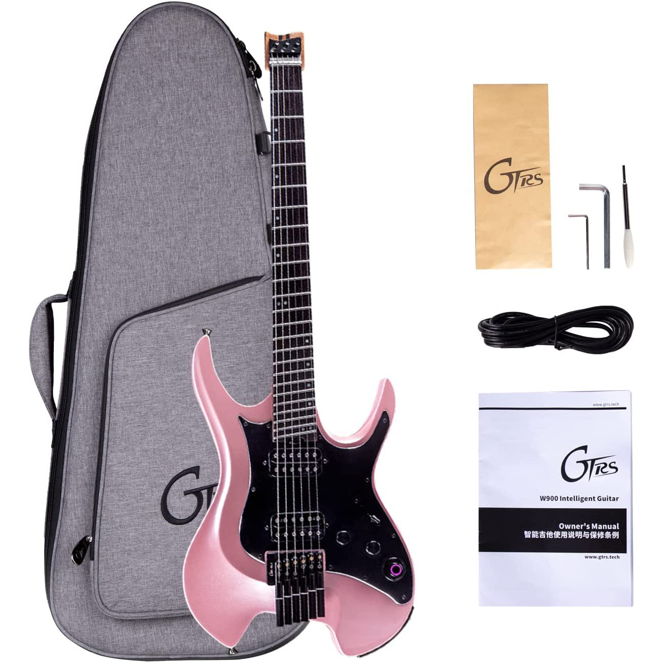 Đàn Guitar Điện Mooer GTRS W800 Pearl Pink - Việt Music