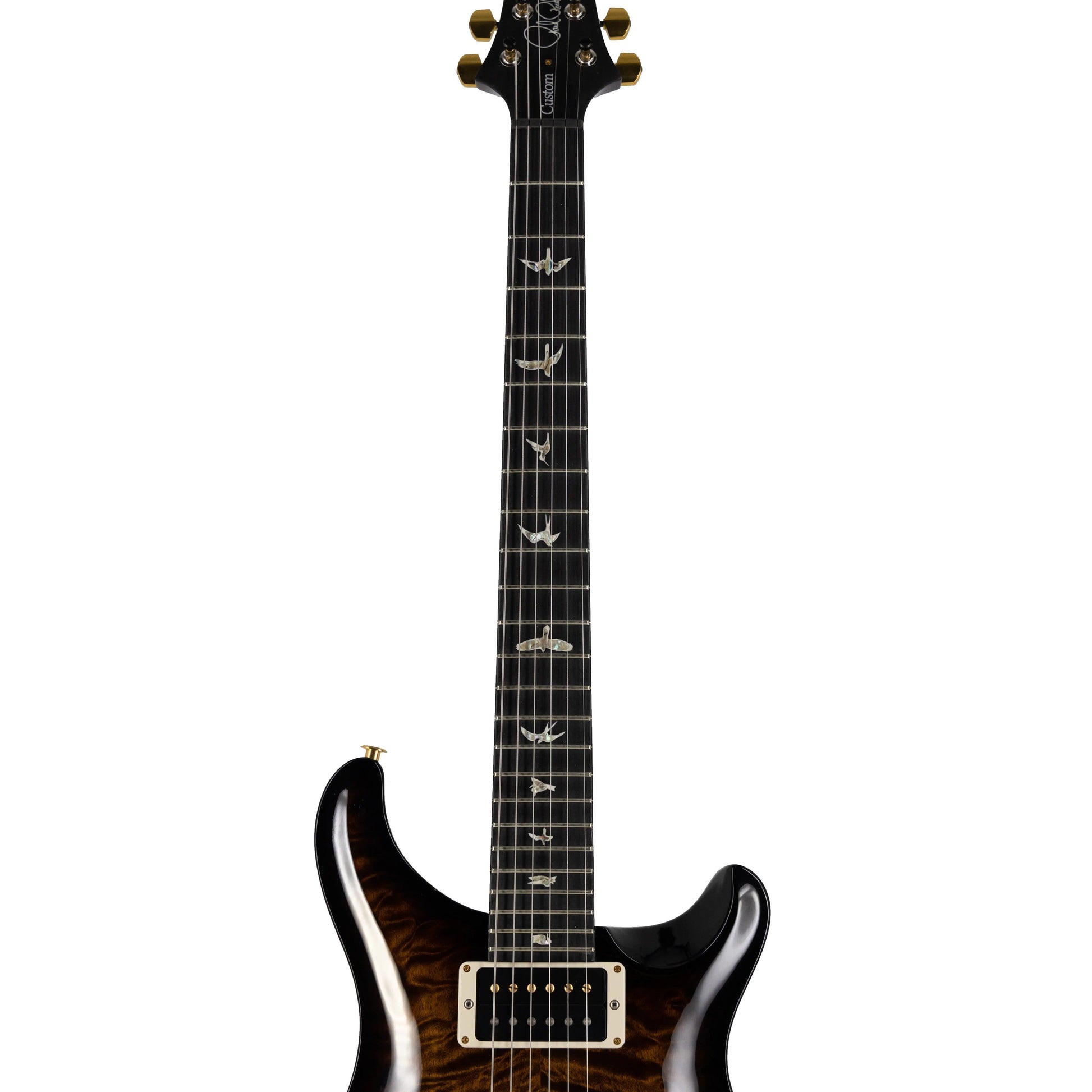 Đàn Guitar Điện PRS Custom 24 Quilt 10-Top w/Stained Maple Neck, Black Gold Wrap Burst - Việt Music