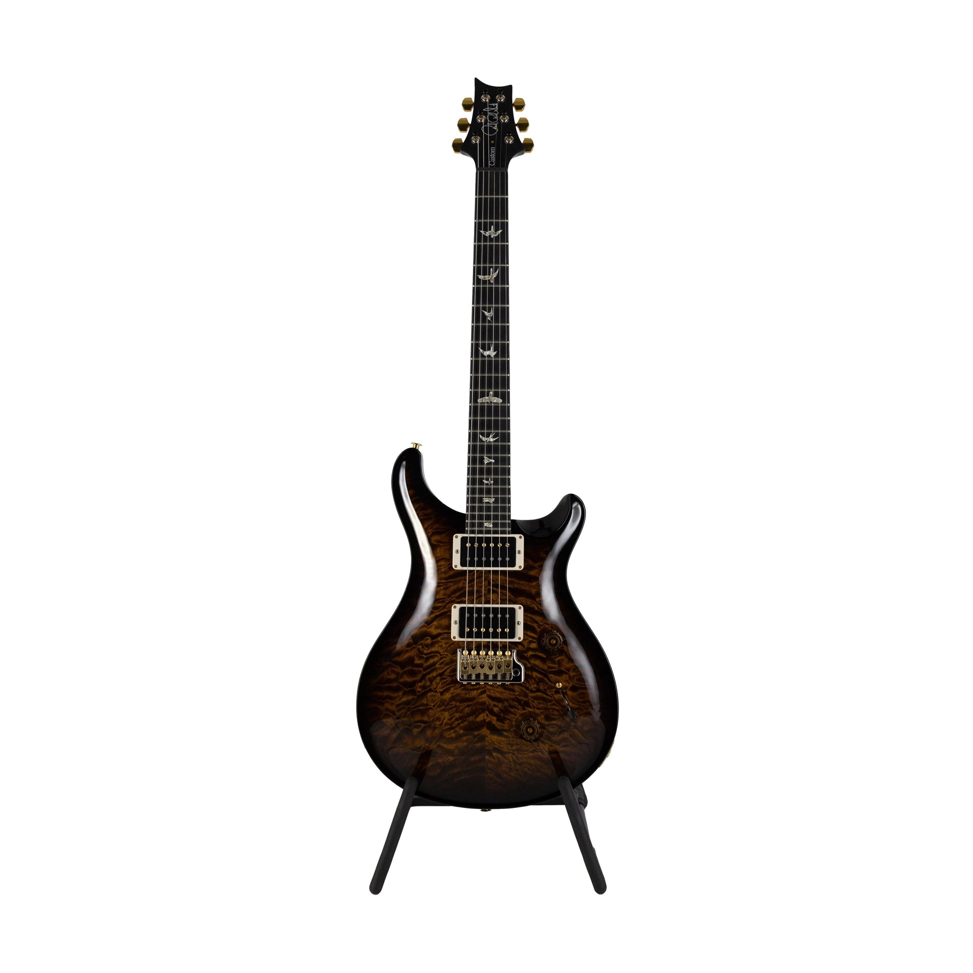 Đàn Guitar Điện PRS Custom 24 Quilt 10-Top w/Stained Maple Neck, Black Gold Wrap Burst - Việt Music