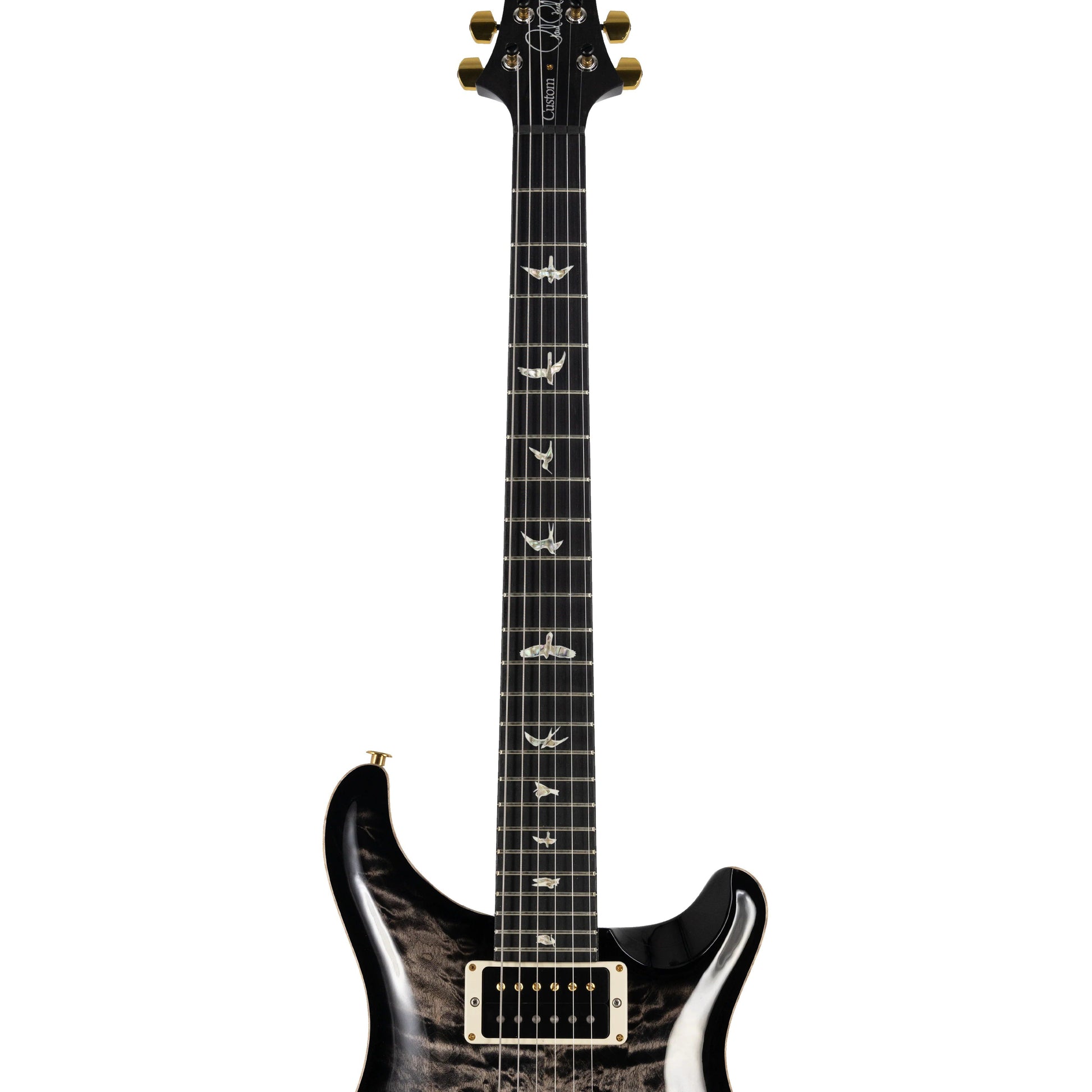 Đàn Guitar Điện PRS Custom 24 Quilt 10 Top w/Stained Maple Neck, Charcoal Burst - Việt Music