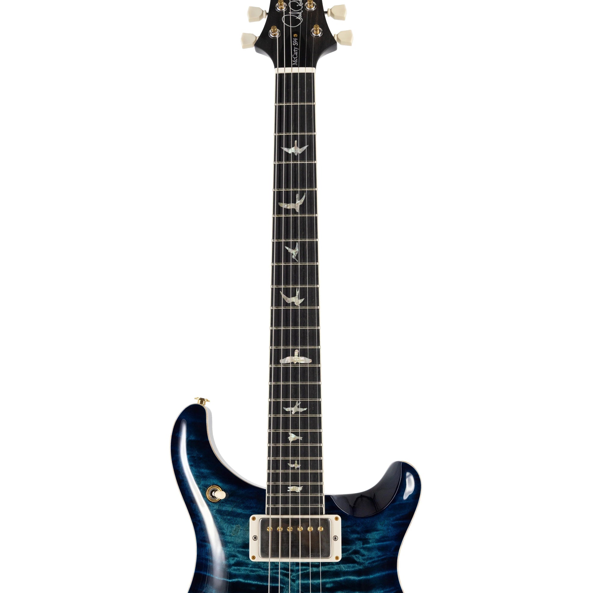 Đàn Guitar Điện PRS McCarty 594 Quilt 10-Top Electric Guitar w/ Stained Maple Neck, Cobalt Blue - Việt Music