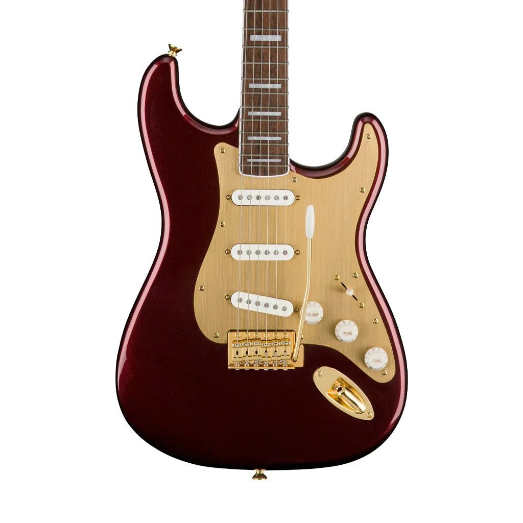 Đàn Guitar Điện Squier 40th Anniversary Gold Edition Stratocaster, SSS Indian Laurel Fingerboard - Việt Music