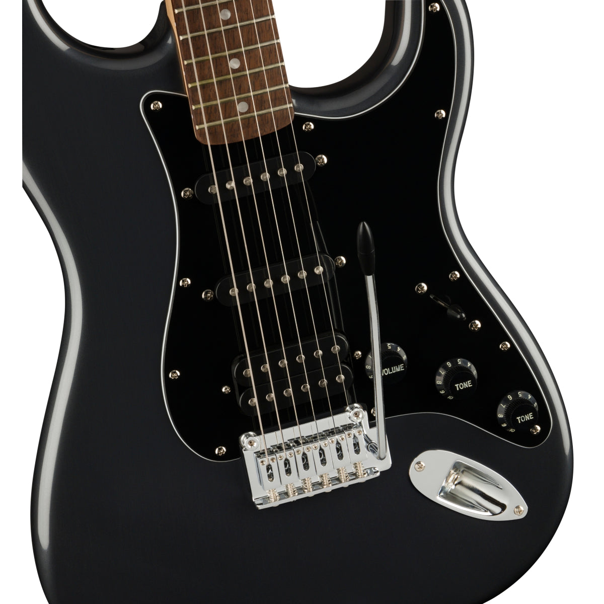 Squier Affinity Series Stratocaster HSS Pack, Laurel Fingerboard, Charcoal Frost Metallic - Việt Music