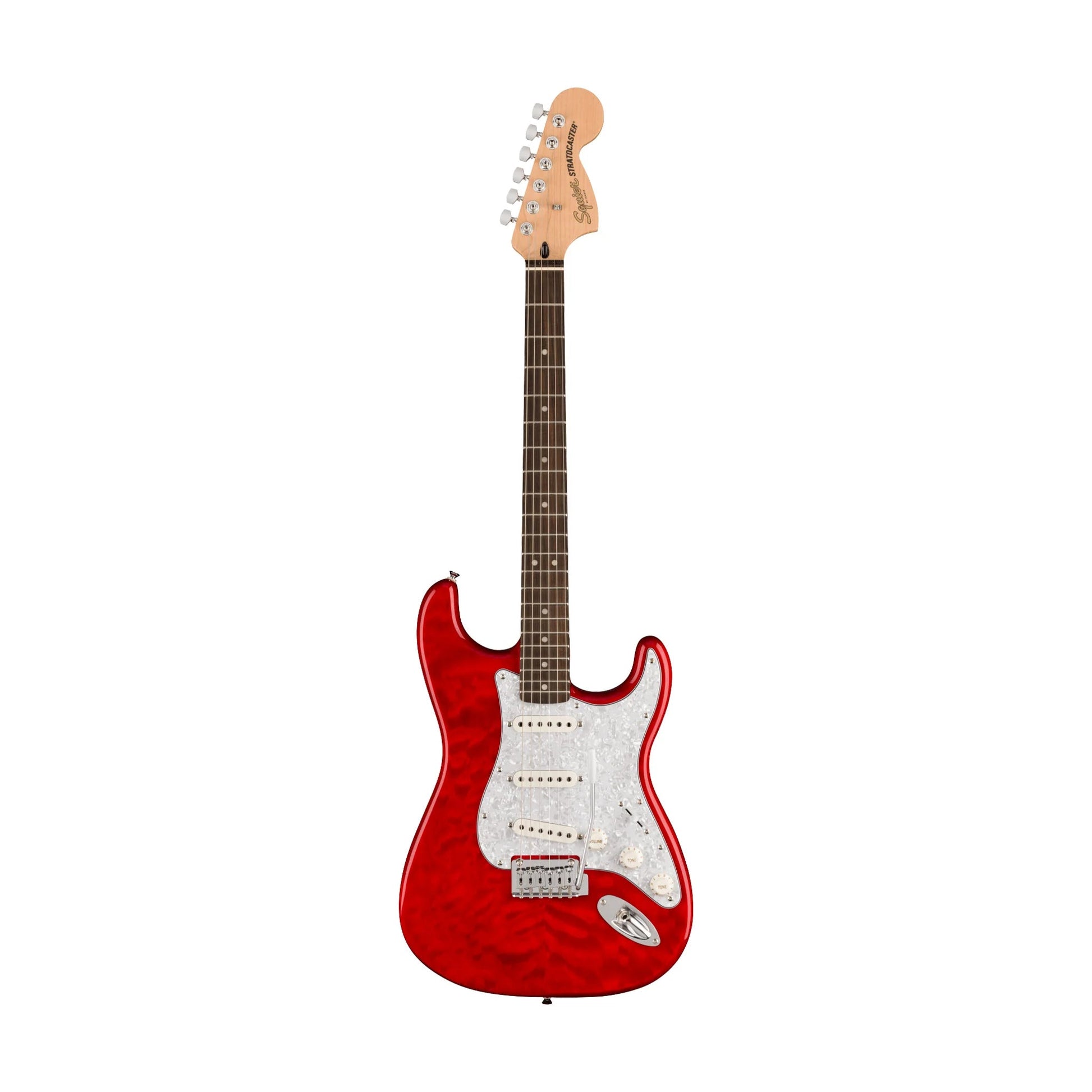 Đàn Guitar Điện Squier FSR Affinity Series Stratocaster QMT SSS, Laurel Fingerboard - Việt Music