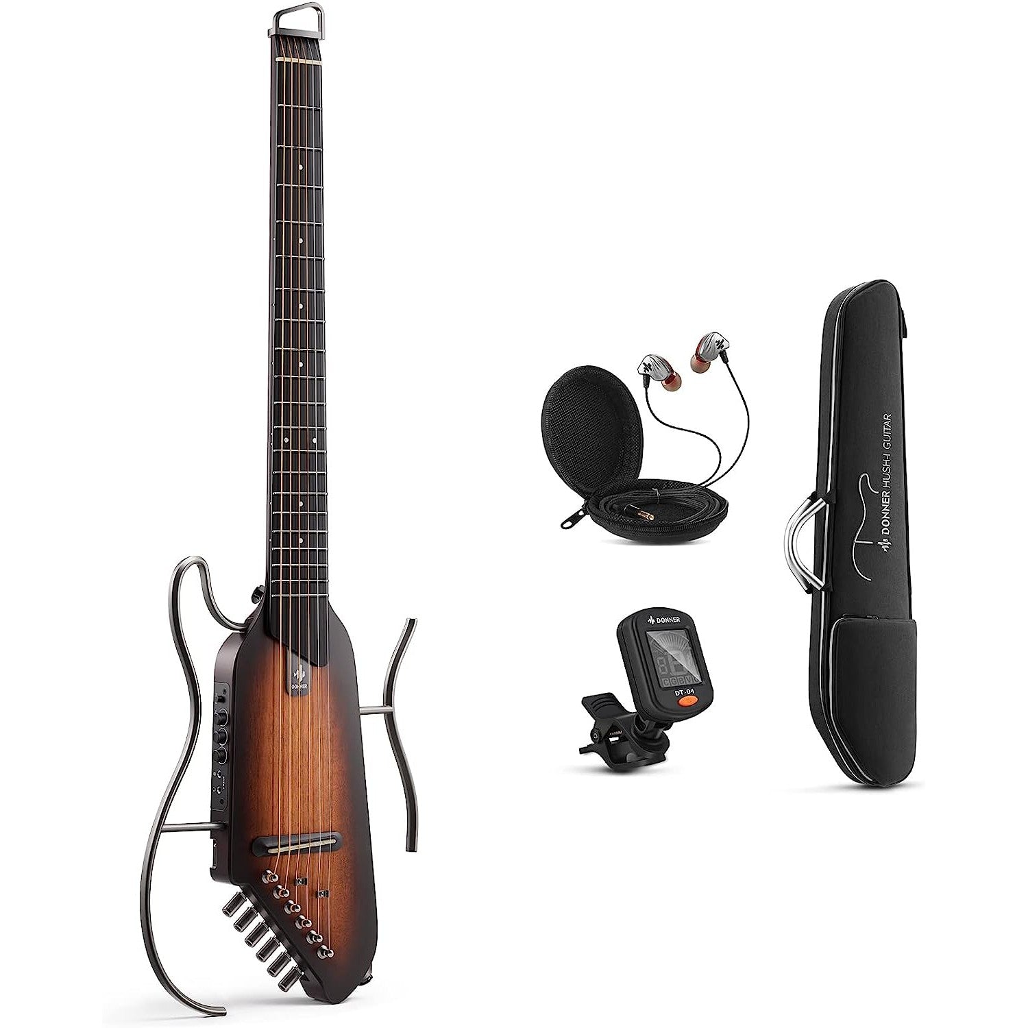 Đàn Guitar Silent Acoustic Donner HUSH-I - Việt Music