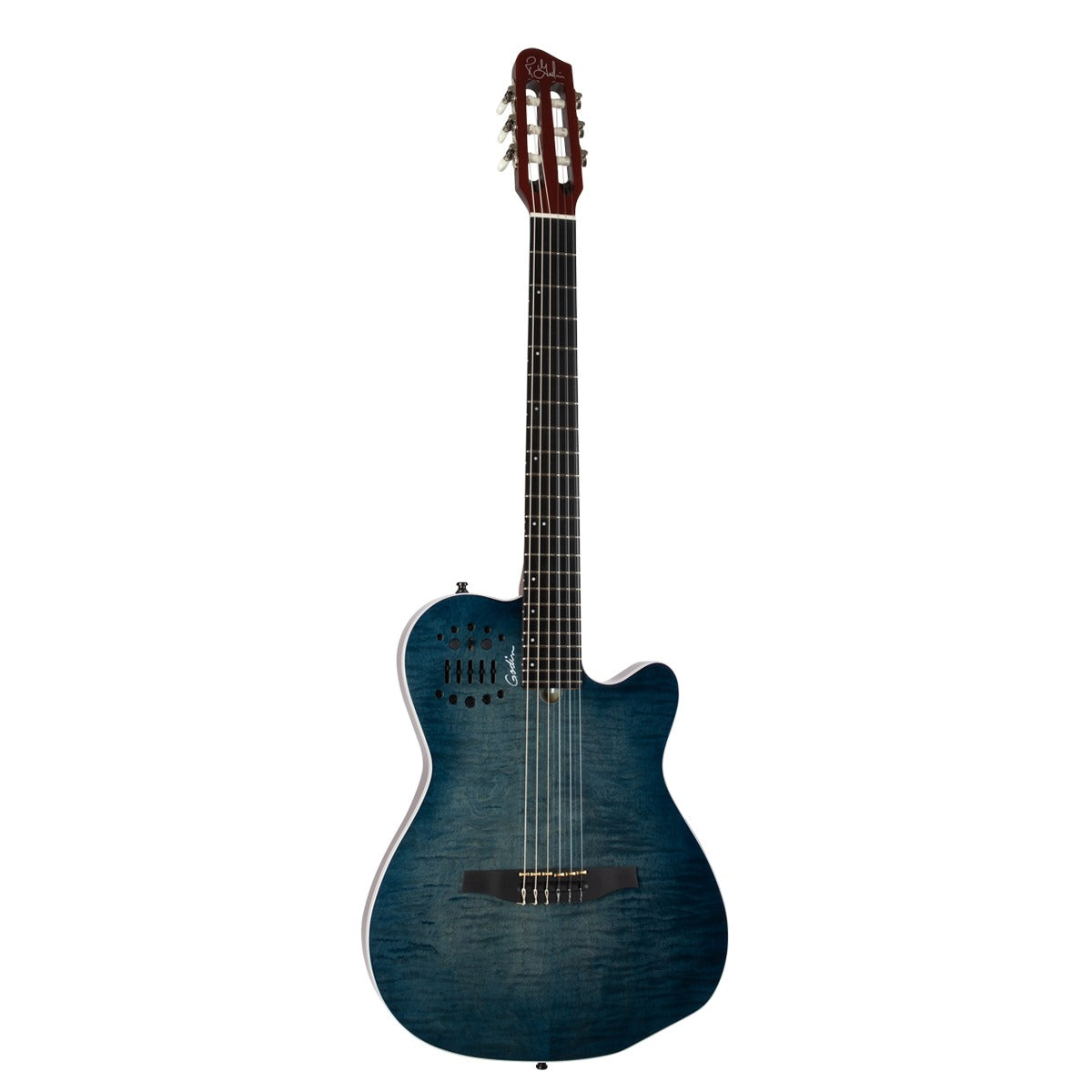 Đàn Guitar Điện Godin ACS Denim Blue Flame - Việt Music