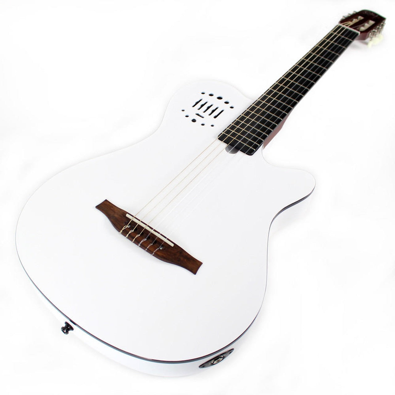 Đàn Guitar Điện Godin Multiac Grand Concert Duet Ambiance White HG - Việt Music