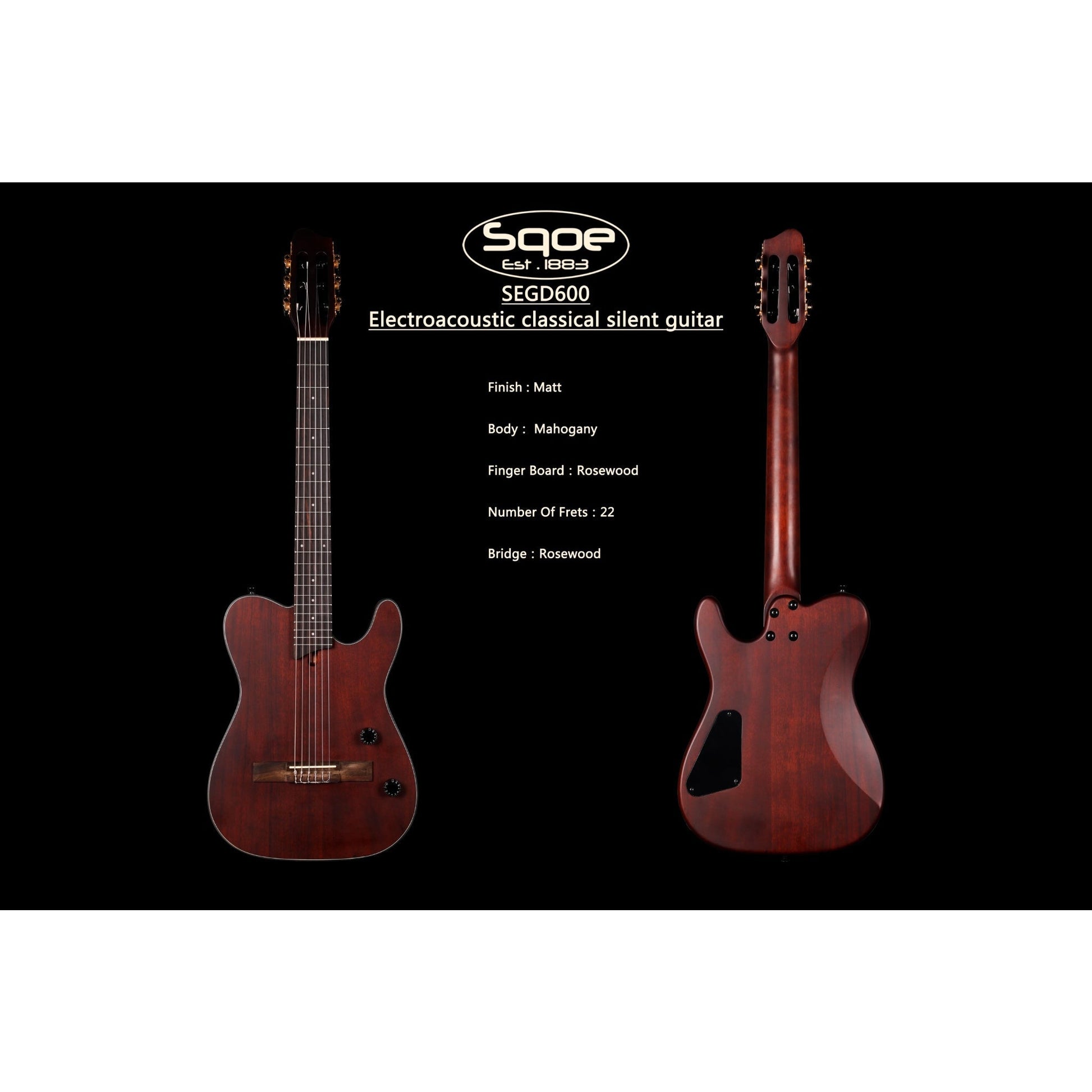 Đàn Guitar Điện Sqoe SEGD600 - Việt Music