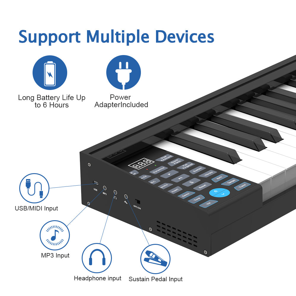 Đàn Piano Điện Konix PH61 - Việt Music