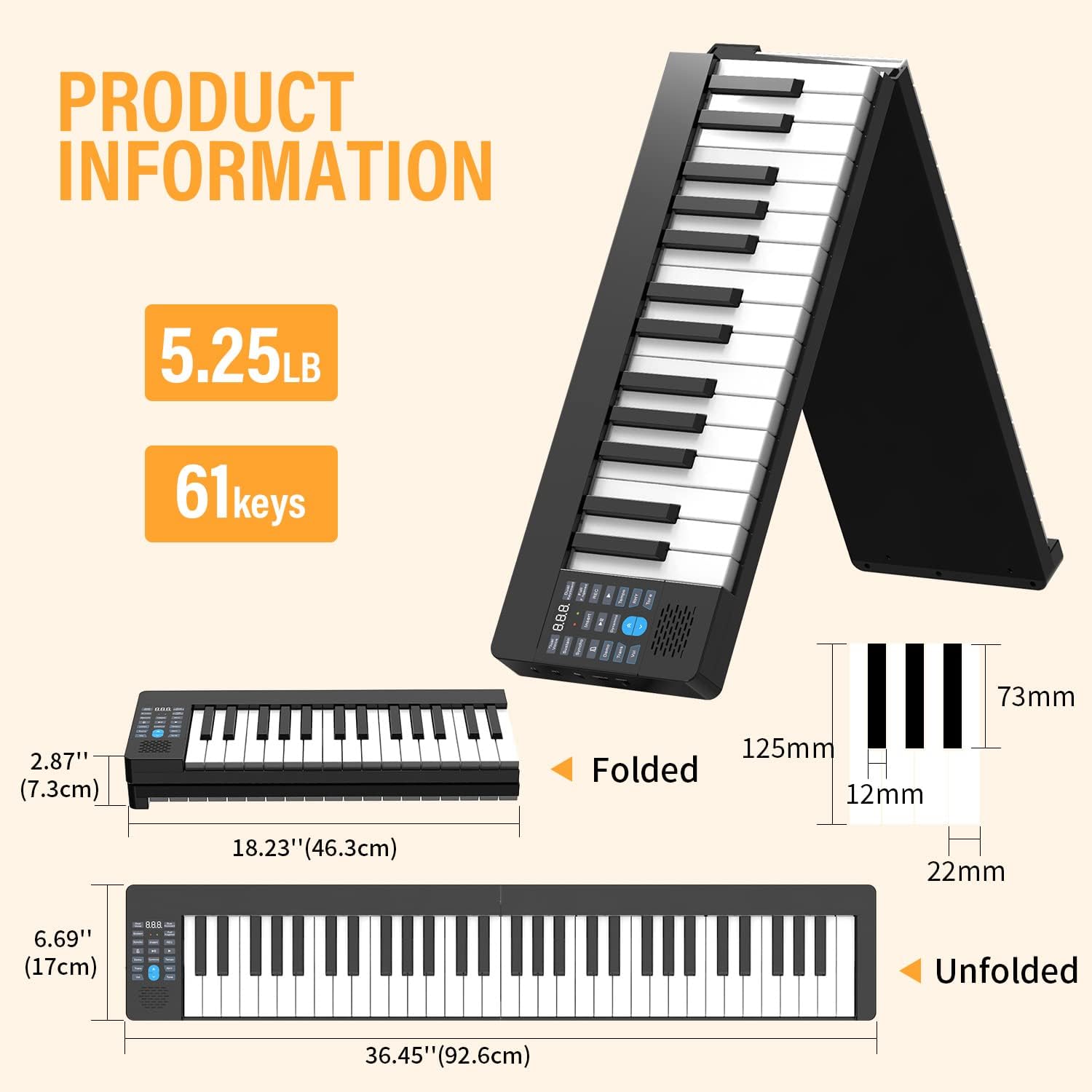 Đàn Piano Điện Konix PJ61B - Việt Music