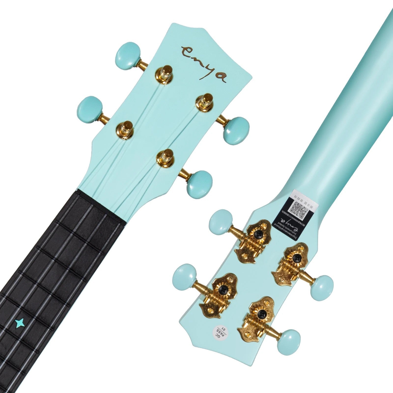 Đàn Ukulele Concert Enya Nova U EQ Blue - Việt Music