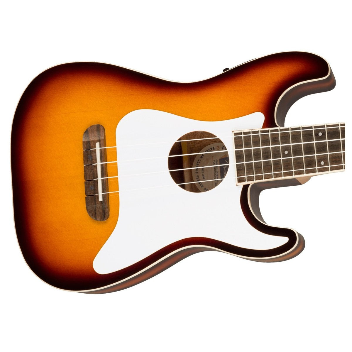 Đàn Ukulele Fender Fullerton Strat FB Walnut Concert, Sunburst - Việt Music