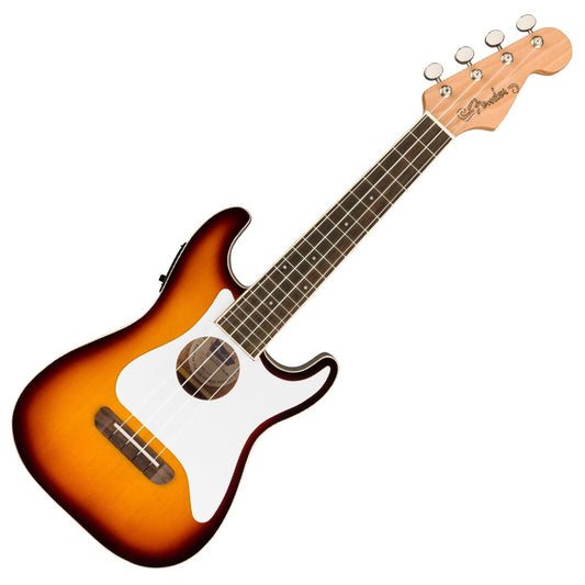 Đàn Ukulele Fender Fullerton Strat FB Walnut Concert, Sunburst - Việt Music