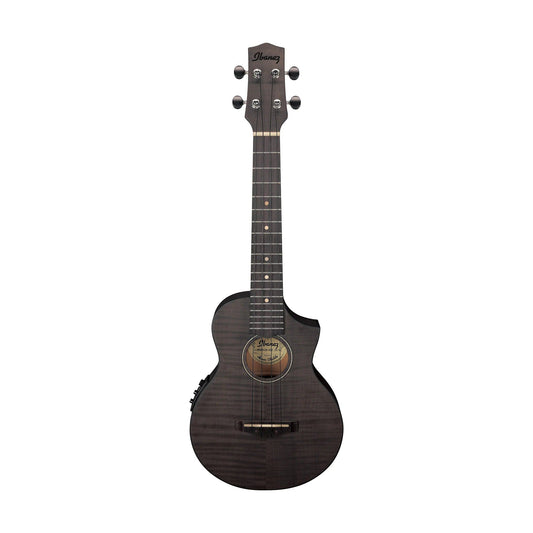 Đàn Ukulele Ibanez UEW12E-UEW Concert Black Ice Flat AEQ-2U - Việt Music