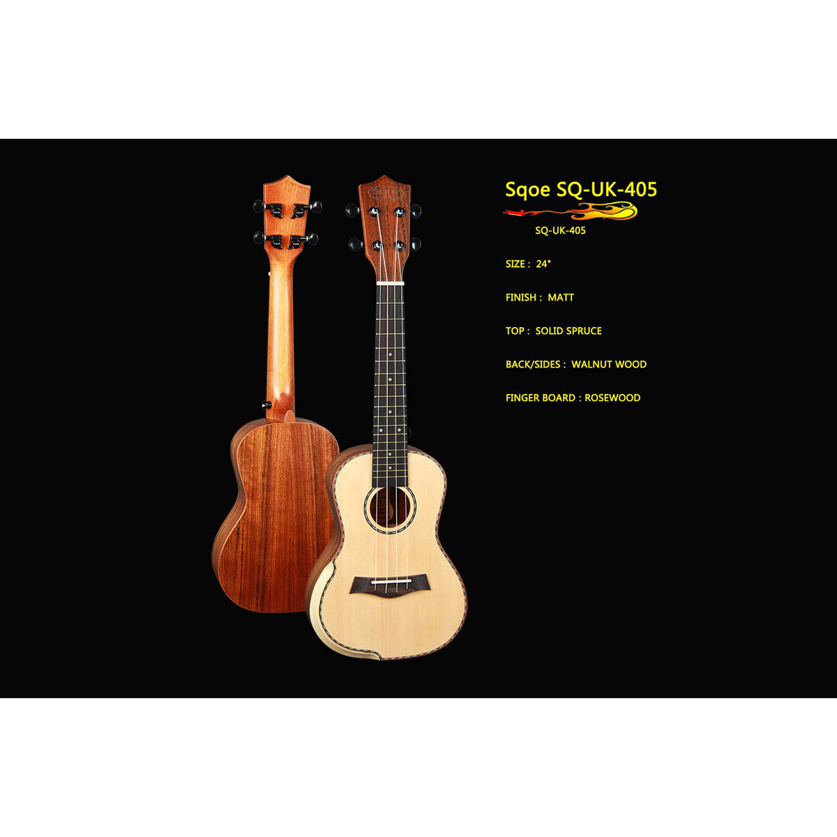 Đàn Ukulele Concert Sqoe SQ-UK-405 - Việt Music