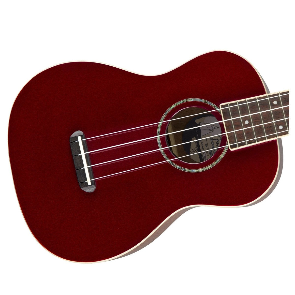 Đàn Ukulele Fender Zuma Classic FB Walnut Concert, Candy Apple Red - Việt Music